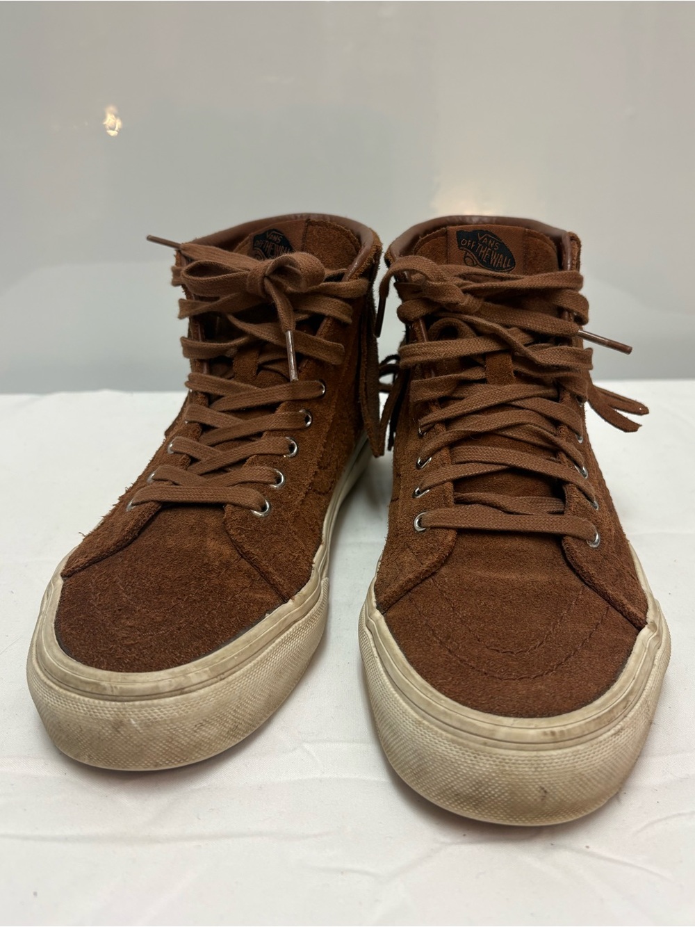 Vans Sk8-Hi Moc Brown Suede Fringe High Top Sneakers - Women’s Size 7